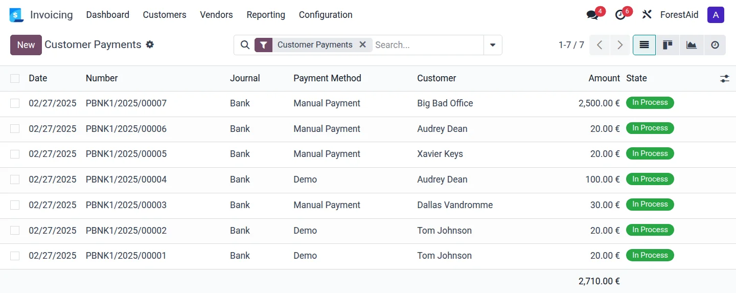 Paiements et facturation dons Odoo