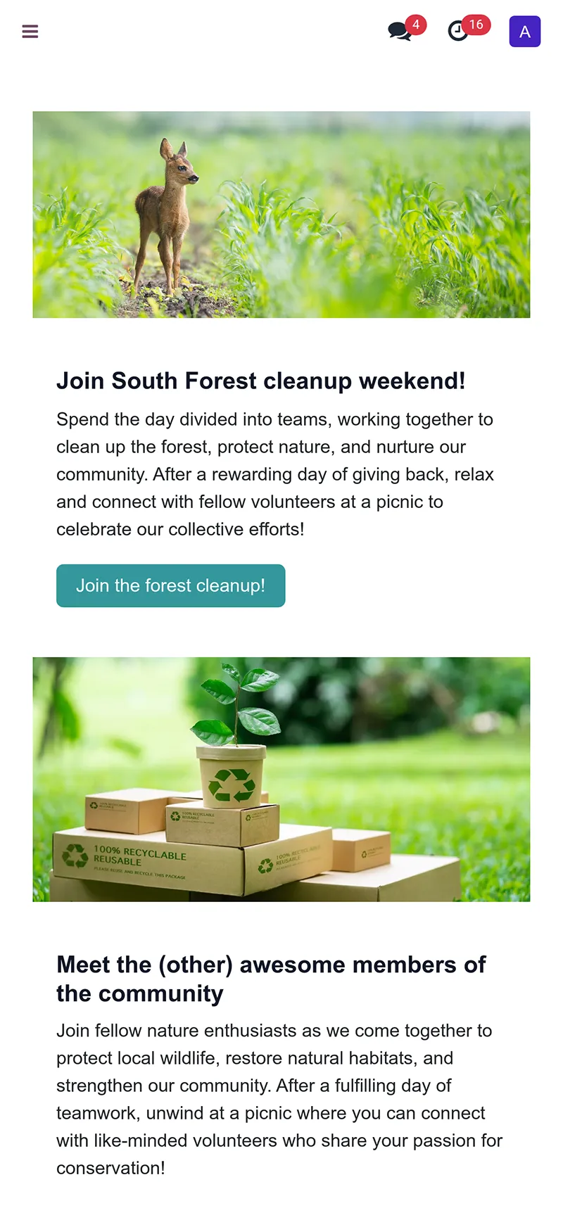 Newsletter et campagne email association